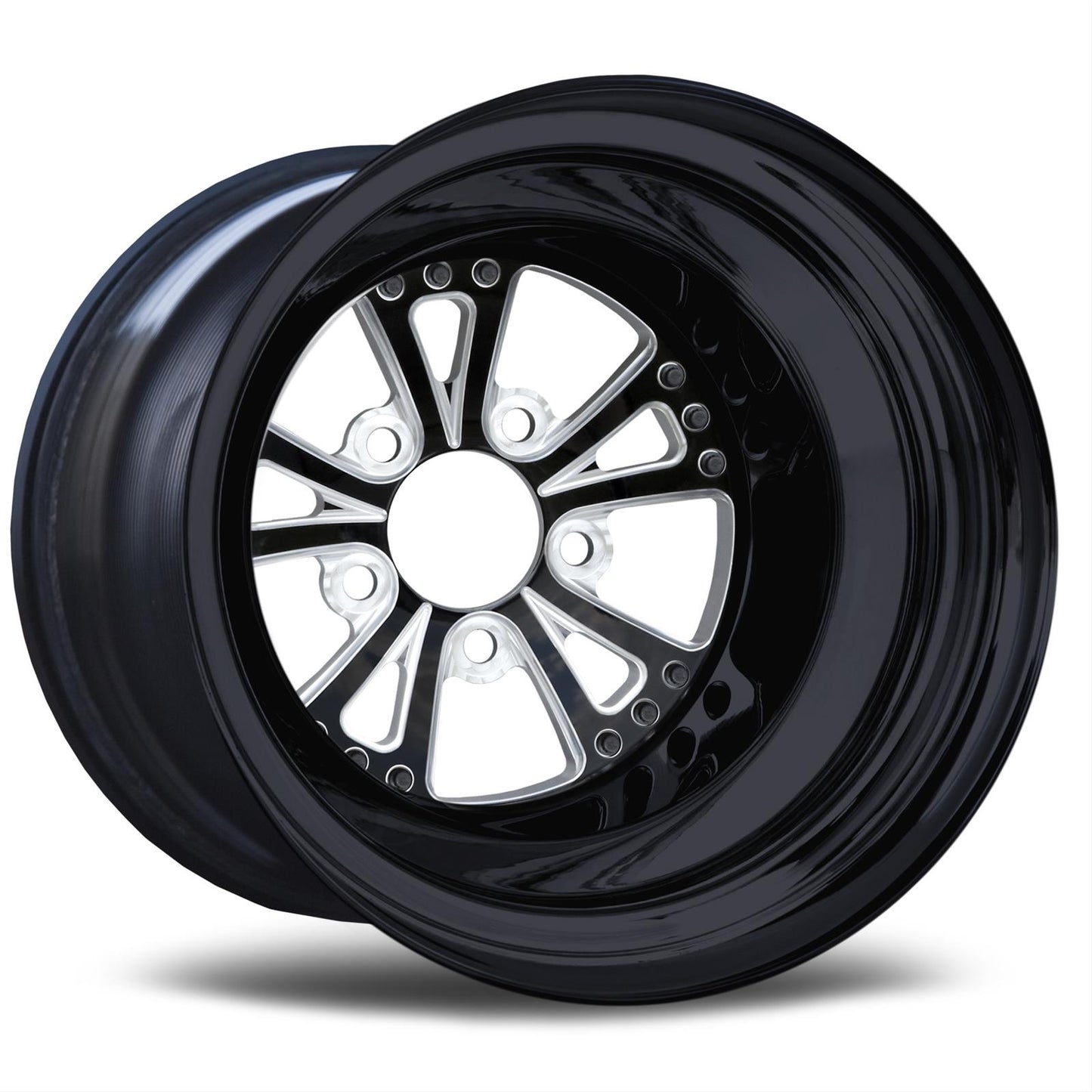 RC Components Torx Eclipse Gloss Black Wheels 15 in. x 8.5 in., 4.000 in. Back Space