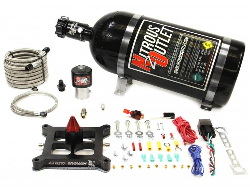 Nitrous Outlet 4150 GENIII Stinger Race Nitrous Oxide Plate Systems 00-10671-GEN3-10 (50-600hp)