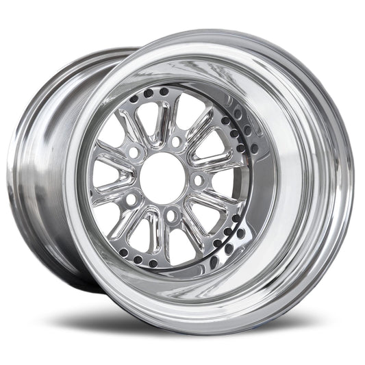 RC Components Hammer Polished Wheels 15 in. x 16.00 in., 5.000 in. Back Space