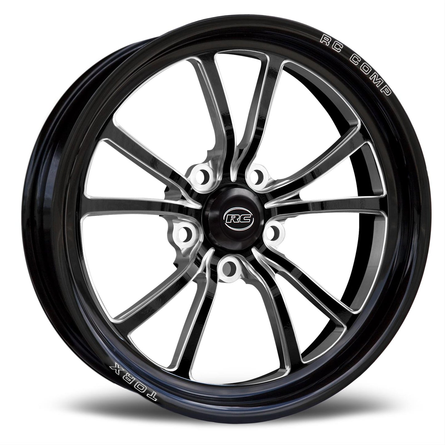 RC Components Torx Eclipse Gloss Black Wheels 15 in x 3.50 in. , 5 x 4.75 in., 1.750 in. Back Space