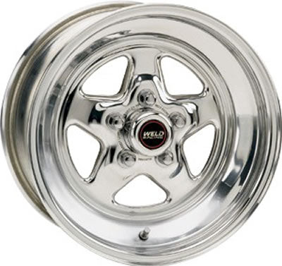 Weld Racing Prostar Polished Wheels 15 in. x 12 in., 5 x 4.75 in., 5.50 in. Backspace